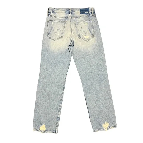 Mother Superior The Tomcat The Confession Distressed Straight Leg Jeans 27 - Picture 6 of 8